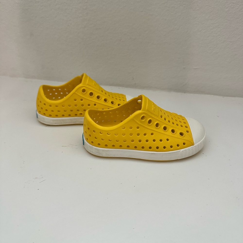Native Yellow Kids Slip-On Shoes